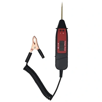 Image de ZKTOOL 3 36V Stylo Testeur de Circuit Automobile, Lampe Voiture Test, Tension Véhicule, Déterminer le Positif et Négatif la Batterie, Electrique Auto, Pince Crocodile