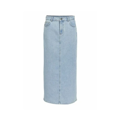 Image de Object Maxirock Jeans Jupe longue, Femme, Taille: XS, Light blue denim