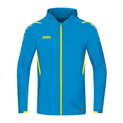 Image de Jako Veste à Capuche Challenge, Mixte, Bleu/Jaune Fluo, S