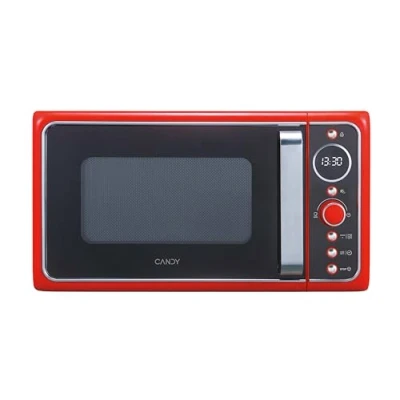 Image de Candy, Divo G20CR, Micro ondes avec grill 20 l, 1200 W, 9 programmes, Express cooking, minuteur, affichage numérique circulaire, 6 niveaux de puissance, rouge