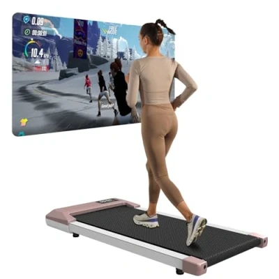 Image de Copant Tapis de Marche, Course avec LCD Écarn, 2.5 HP Walking Pad APP &amp;Télécommande，Charge Max 159 kg, Parcours d&#039;Entraînement et Courses, 1 8km/h pour Domicile ou Bureau