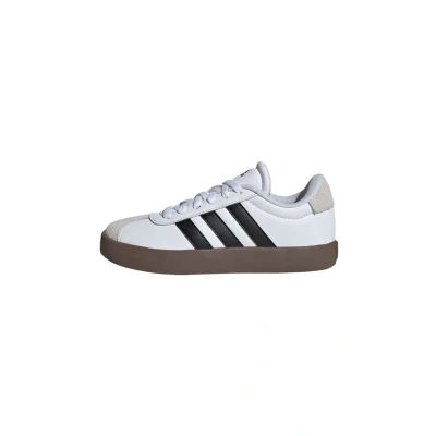 Image de adidas VL Court 3.0 Shoes Kids Chaussures Mixte Enfant, Off White Preloved Teal Wonder White, 30.5 EU