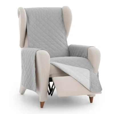 Image de Eysa Magnus Housse de canapé réversible 1 Place Pratique C/ 06, 06 Gris