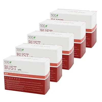 Image de 500cosmetics Breast complément Naturel pour augmenter et raffermir la poitrine féminine ingrédients 100% naturelles fabriqué dans l&#039;UE 60 tablettes (5)