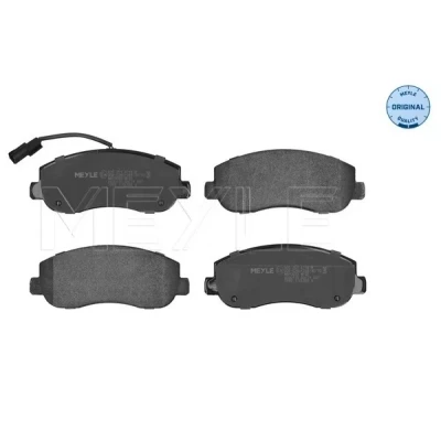 Image de MEYLE 025 251 4718/W Jeu de plaquettes frein ORIGINAL Quality Essieu avant avec palpeur d&#039;usure intégré tôle anti bruit RENAULT: MASTER 3