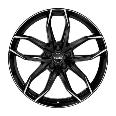 Image de RIAL 5Trou 20Pouce 108mm Jante alu Lucca noire avant satiné LUC802045B53 1