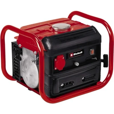 Image de Einhell Groupe électrogène TC PG 10/E5 (puissance de 680W, moteur d’entraînement 2 temps propre, 230V, châssis support, pieds d’appui stables, disjoncteur surcharge et câble démarrage)