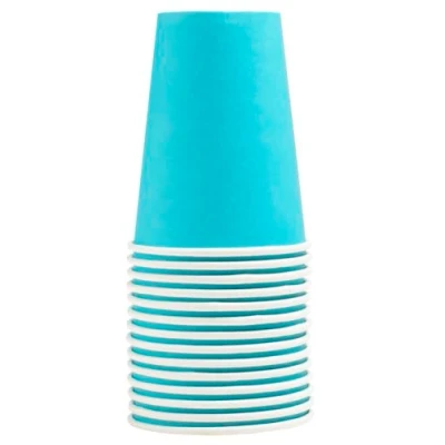Image de Pro Nappe Réf. 89116i 15 Gobelets 20cl carton turquoise