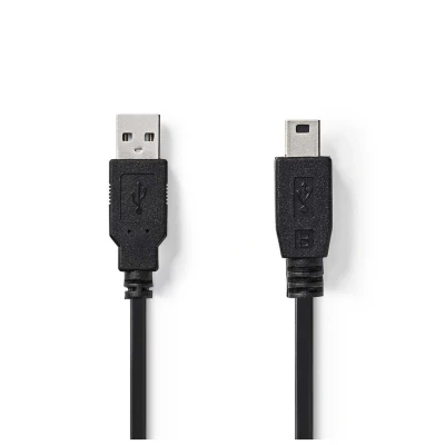 Image de Nedis CCGB60300BK20 câble USB 2.0 2 m A Noir Neuf