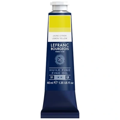 Image de Lefranc Bourgeois Huile Fine Tube 40ml Jaune Citron