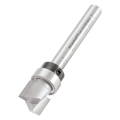 Image de Trend Profil professionnel guidé, diamètre de 12,7 mm x coupe 9,5 mm, queue 1/4 pouce, roulements, pointe en carbure tungstène, 46/91X1/4TC