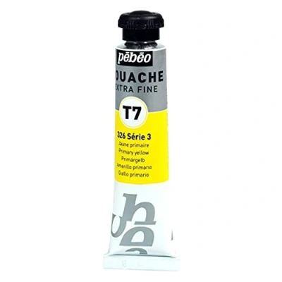 Image de Pébéo Peinture Gouache 1 Tube de 20 ml Jaune Primaire 122 * 326