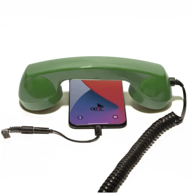 Image de Combiné Téléphone Rétro pour Apple iPhone Vert Neuf