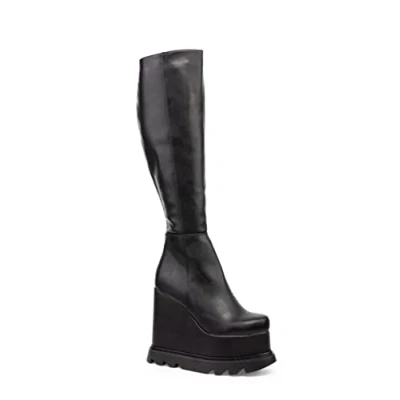 Image de LAMODA Deep Seas, Knee High Boot Femme, Black PU, 39 EU