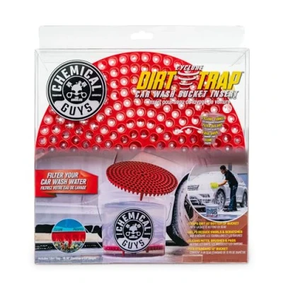 Image de Chemical Guys Cyclone Siphon pour Seau de Lavage Voiture Rouge