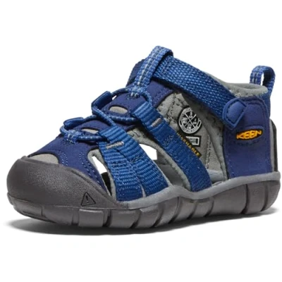 Image de Keen Seacamp II CNX Youth Unisex Sandales de randonnée pour enfants, Taille: 36, Blue depths/gargoyle Tissu / matière synthétique