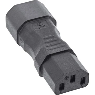 Image de InLine® Adaptateur Secteur IEC 60320 C14 / C13, 3 pôles