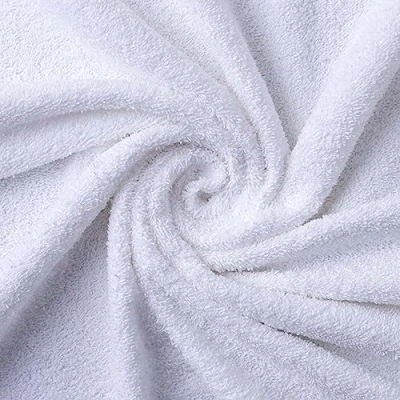 Image de Todocama Lot de 2 Serviettes 100% Coton 550 g/m² Extra Douces 5502, très absorbantes et à séchage Rapide (Blanc, 100 x 150 cm)