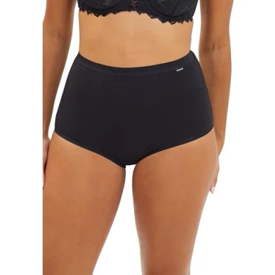 Image de Sans Complexe Simplement Culotte Taille Medium 3 PACK Shorty, Femme, Taille: 48, Noir