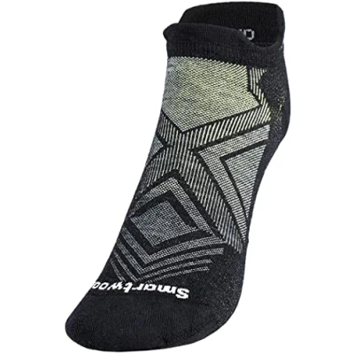 Image de Smartwool Run Targeted Cushion Low Ankle Socks, Chaussettes basses Mixte, Black,