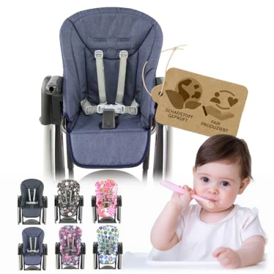 Image de BAMBINIWELT Housse de coussin rechange pour Peg Perego Tatamia (bleu chiné)