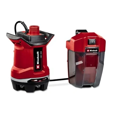 Image de Einhell Pompe pour eaux chargées sans fil GE DP 18/25 Li Solo Power X Change (18 V, débit de 7 500 L/h, hauteur refoulement 5 m, modes ÉCO et BOOST) Livré batterie ni chargeur