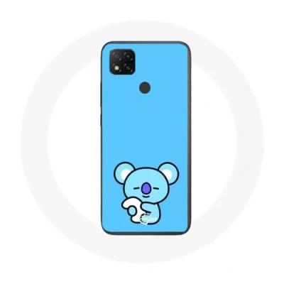 Image de Coque pour Xiaomi Redmi 9C Bangtan BTS BT21 Koya RM Fond Bleu