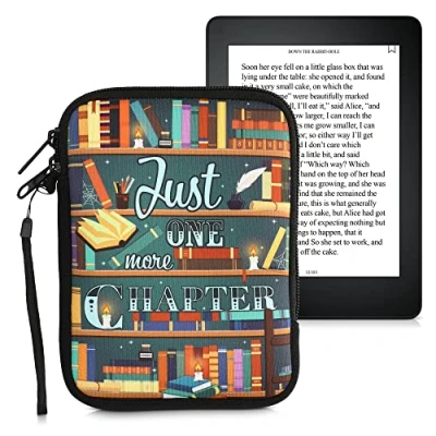 Image de kwmobile Housse de Protection pour Liseuse Étui 17 x 12 2 cm E Reader en Néoprène Multicolore
