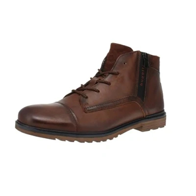 Image de bugatti Homme 321 a0u3l Bottes avec Doublure Froide, Marron foncé, 44 EU Large