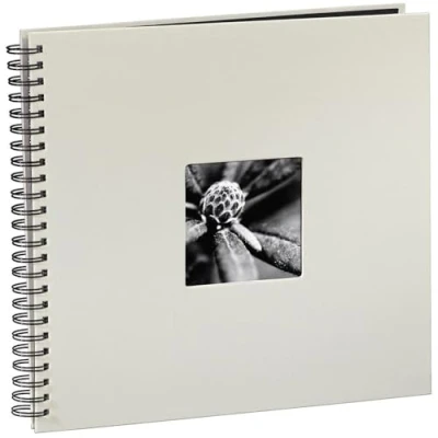 Image de Hama Album Photo &quot;Fine Art&quot; (format 36 x 32 cm, 50 pages noires, à spirale) Craie
