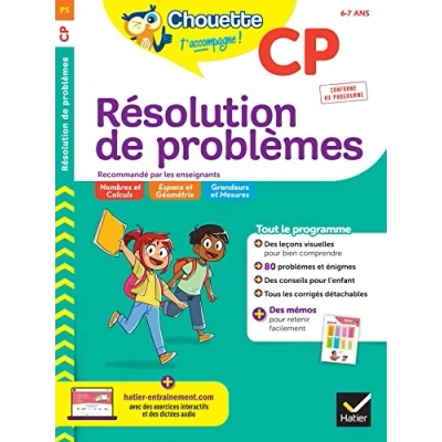 Image de Chouette Résolution de problèmes CP: cahier d&#039;entraînement en maths recommandé par les enseignants