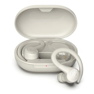 Image de JLab Go Air Sport+ Écouteurs Bluetooth sans Fil Sport, True Wireless, Oreillette avec 35 Heures de Batterie, Indice d’Étanchéité IP55, Contrôle par Application, Sable