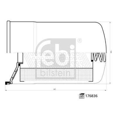 Image de FEBI BILSTEIN 176836 Filtre, système hydraulique de travail