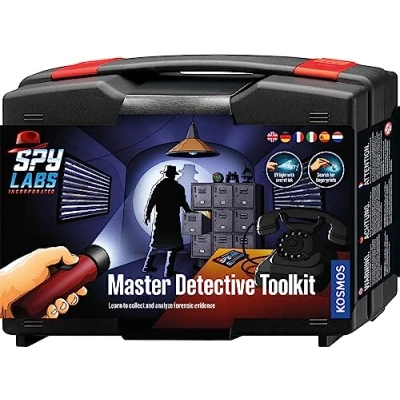 Image de Kosmos 617240 Spy Labs Incorporated Detective Toolkit, Toys for Children from 8 Years with Utensils and Professional Tips, Multilingual Instruction in EU5, Medium
