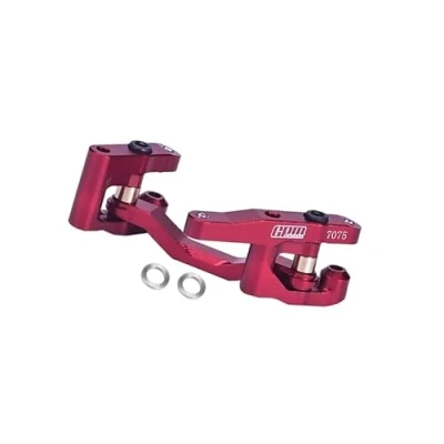 Image de GPM Racing Aluminium 7075 Steering Set for Arrma 1/18 Granite GROM Mega 380 Brushed 4X4 Monster Truck ARA2102 Upgrade Parts Red