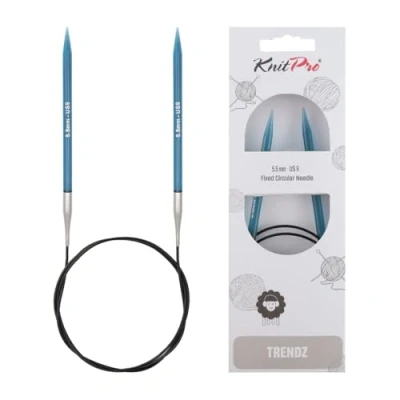Image de KnitPro KP51086 Aiguilles Circulaires Fixes Bois Multicolore 80 cm x 5,50 mm