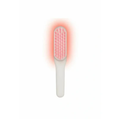 Image de STYLPRO™ Brosse à cheveux lumière rouge, encourage la croissance des cheveux, stimule le follicule pileux, 49x 655nm LEDs, poils flexibles, rechargeable, massage sonique du cuir chevelu.
