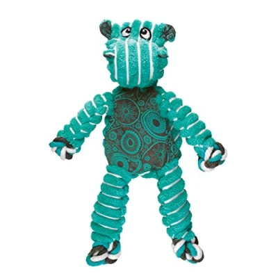 Image de KONG Floppy Knots Hippo Cordes Noués avec Rembourrage Minimale pour Dégats Minimum Chien Moyen/Grand…