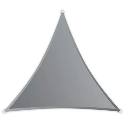 Image de Windhager Voile d&#039;ombrage Sunsail Riviera, Triangle 3, 6 x m (Isocèle), Protection UV, Résistant aux Intempéries, Hydrofuge, Gris Argent, 10890