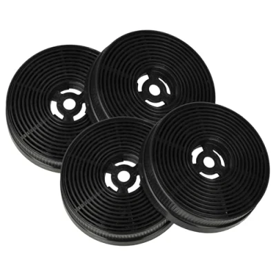 Image de vhbw 4x Filtres à charbon actif compatible avec KKT KOLBE K113 S2 BASE604ED, BASE604WED, TEL350, BASE604S hotte aspirante