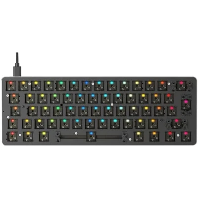 Image de Clavier mécanique Glorious PC Gaming Race GMMK Compact (ISO) Personnalisable Rétroéclairé RGB Filaire