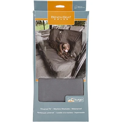 Image de Kurgo Housse de protection Wander siège arrière pour chien, Résistant à l&#039;eau, ancrages inclus, 140 cm large, gris foncé