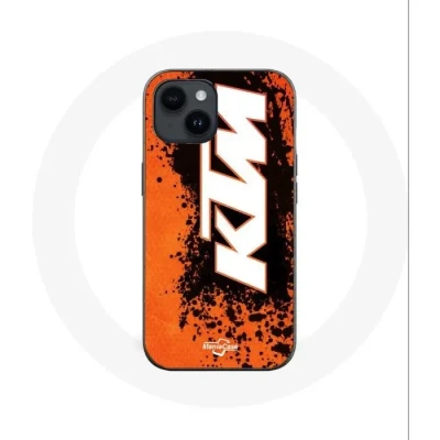 Image de Coque pour Iphone 14 KTM Logo blanc fond orange Maniacase