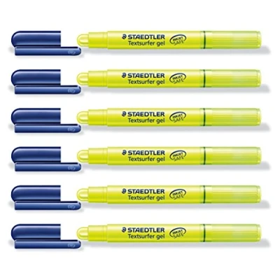 Image de STAEDTLER Lot de 3 Surligneurs &quot;Textsurfer gel&quot; Tracé mm Jaune
