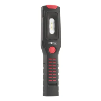 Image de ANSMANN Lampe d&#039;atelier IL300R (1 pce) de travail rechargeable rotative à 180 torche aimantée avec crochets suspension, câble recharge inclus