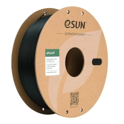 Image de eSUN Filament PLA 1.75mm, ePLA CF Chargé en Fibre de Carbone Précision Dimensionnelle +/ 0.03mm, Bobine 1KG (2.2 LBS) pour 3D FDM Imprimantes,Vert