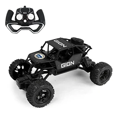 Image de TURBO CHALLENGE GIGN 4X4 098400 Voiture Télécommandée Noir 1/18 Prêt à Rouler Batterie Rechargeable et Piles incluses Métal À Partir de 4 Ans