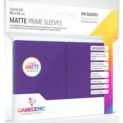 Image de Gamegenic GGS11033ML Matte Prime Sleeves (100 Pack), Purple