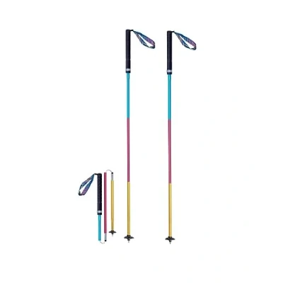 Image de Bâtons de randonnée pliables, légers, en aluminium, 130 cm, ultralégers pour la marche, course à pied, AONIJIE