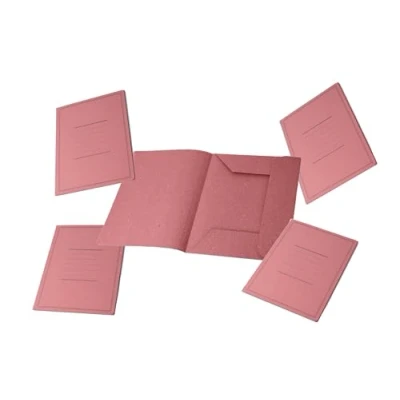 Image de Pigna 0221801RO Boîte de 50 chemises en carton à 3 rabats, avec impression, 180 g/m²